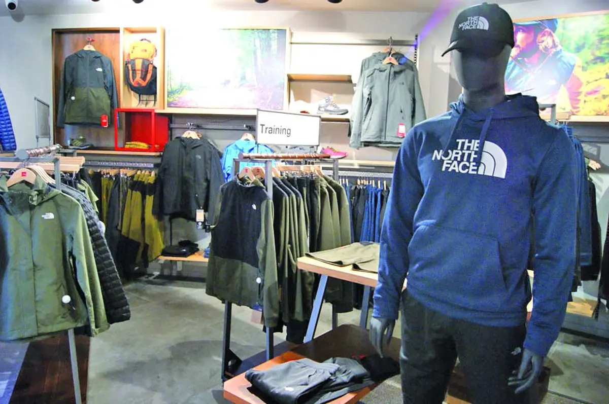 Le magasin The North Face à Mulhouse, cour des Maréchaux