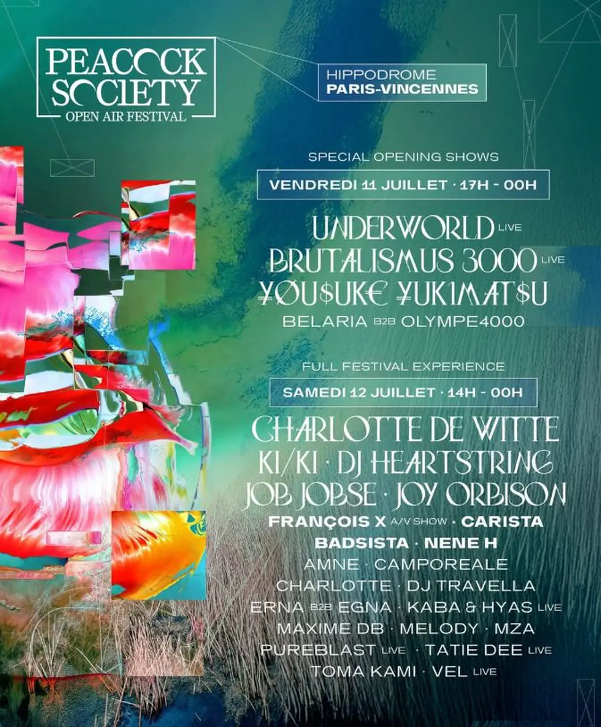Le programme complet du festival Peacock Society 2025
