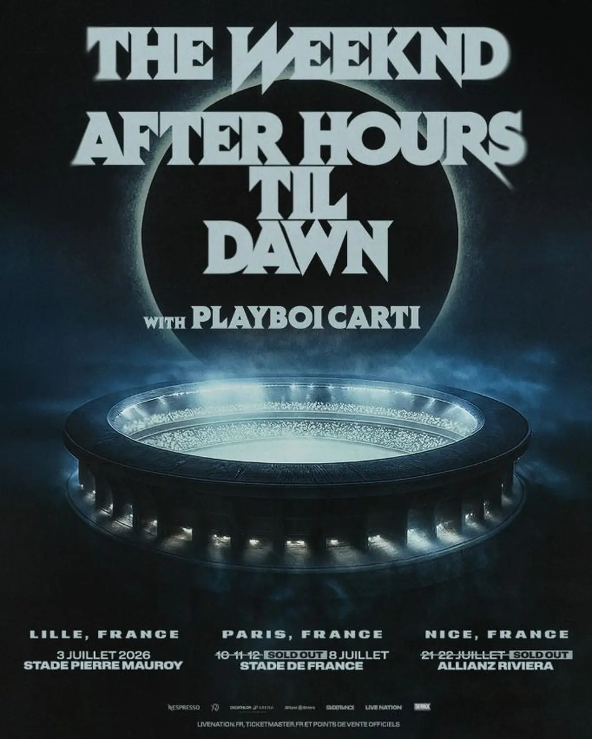 Des dates supplémentaires en France