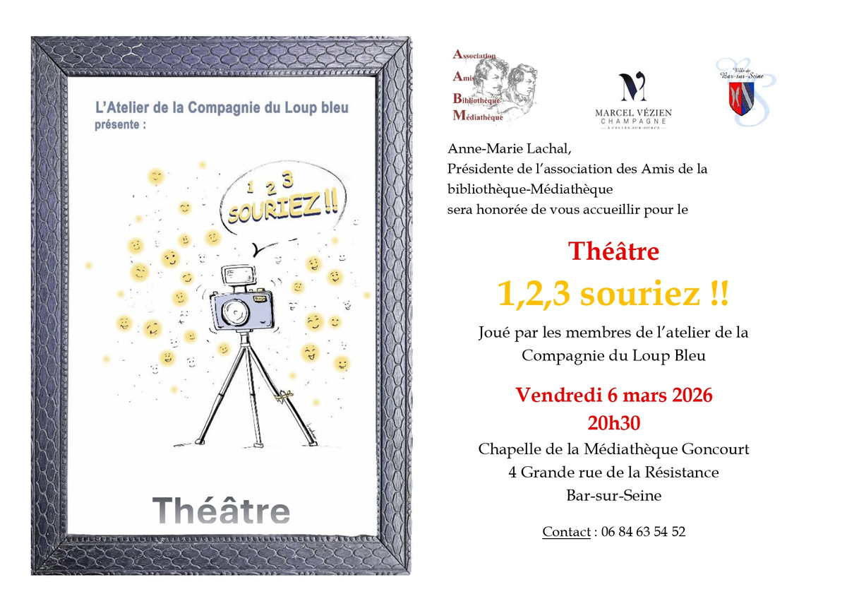 Théâtre - 1, 2, 3, souriez !