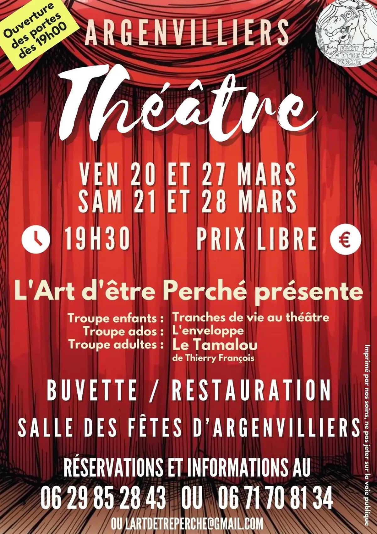 Théâtre - 4 soirées au programme