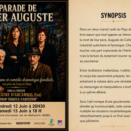 Théâtre à Arcambal: La Parade de Mister Auguste