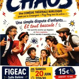 Théâtre à Figeac : Chaos Cie Ping Pong sous les arbres