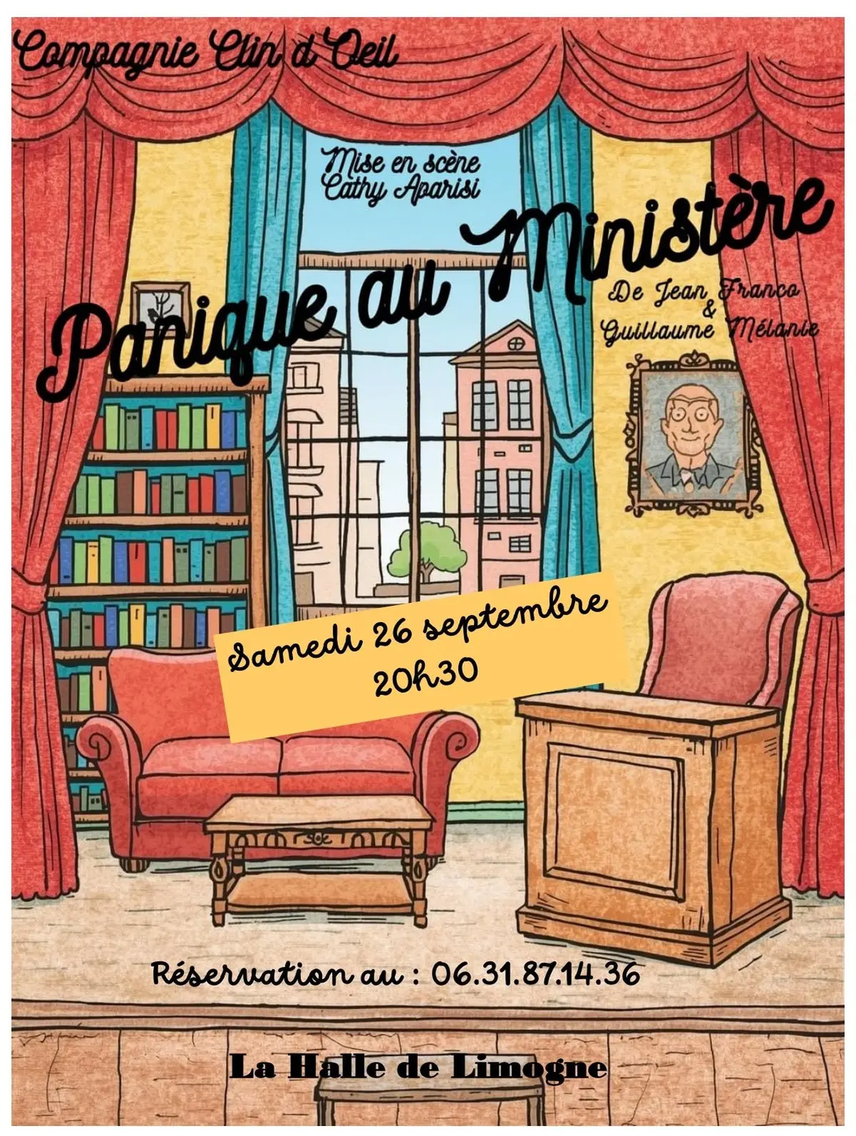 Théâtre à Limogne: Panique au ministère