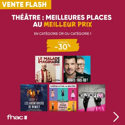 Théâtre à Paris : 6 spectacles à voir avec 30% de réduction grâce à cette vente flash