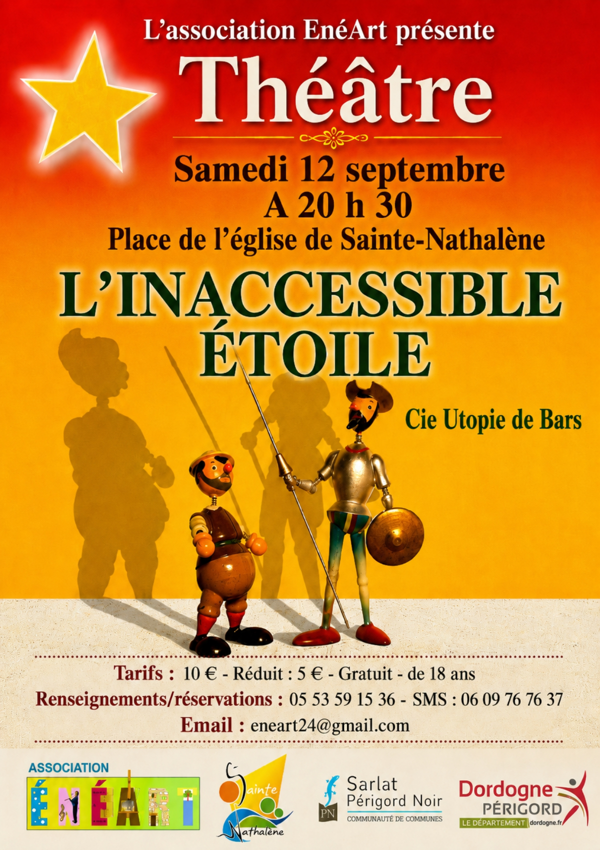 Théâtre à Sainte Nathalène : L’Inaccessible Étoile