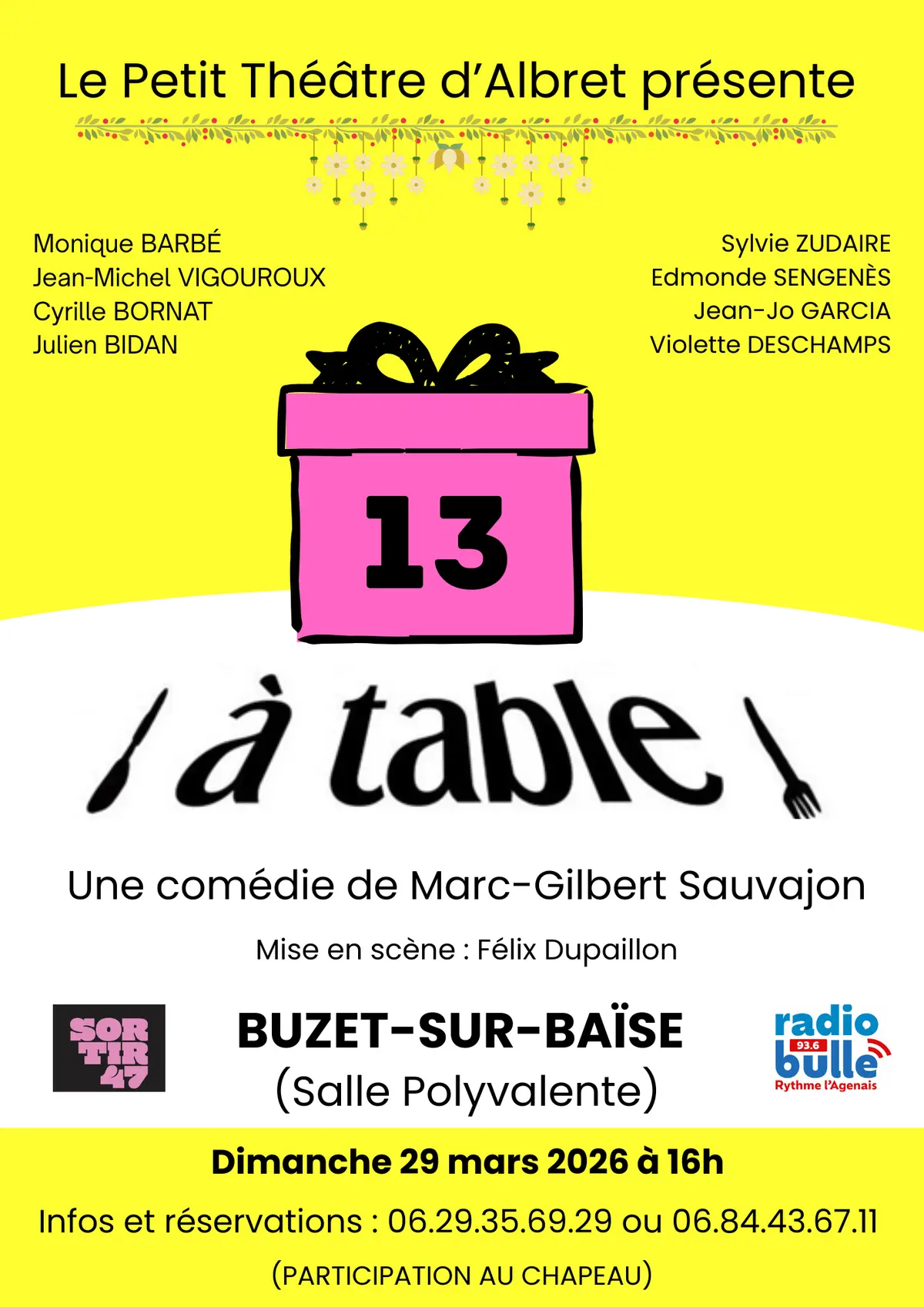 Théâtre : À table !
