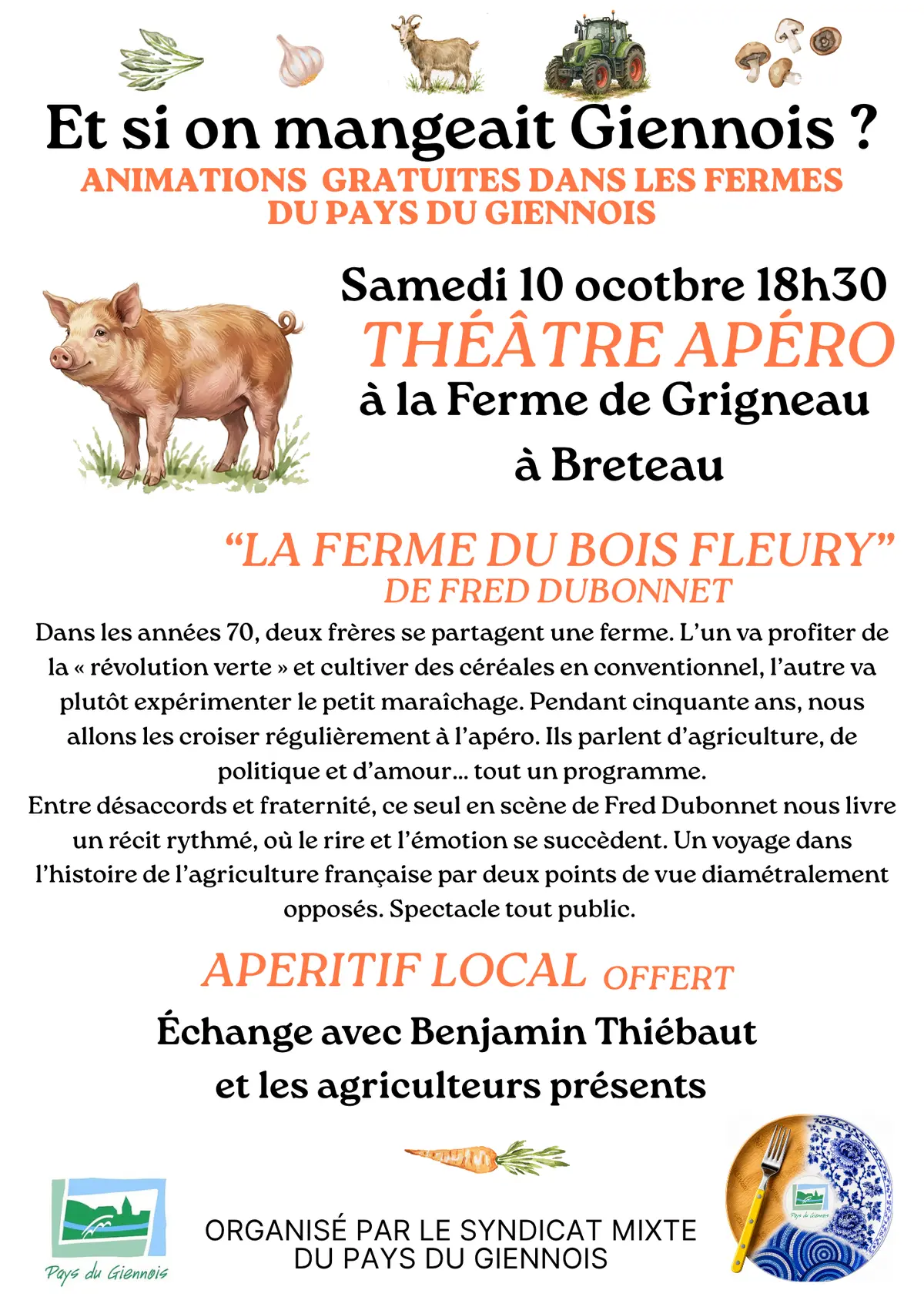 Théâtre apéro à la ferme