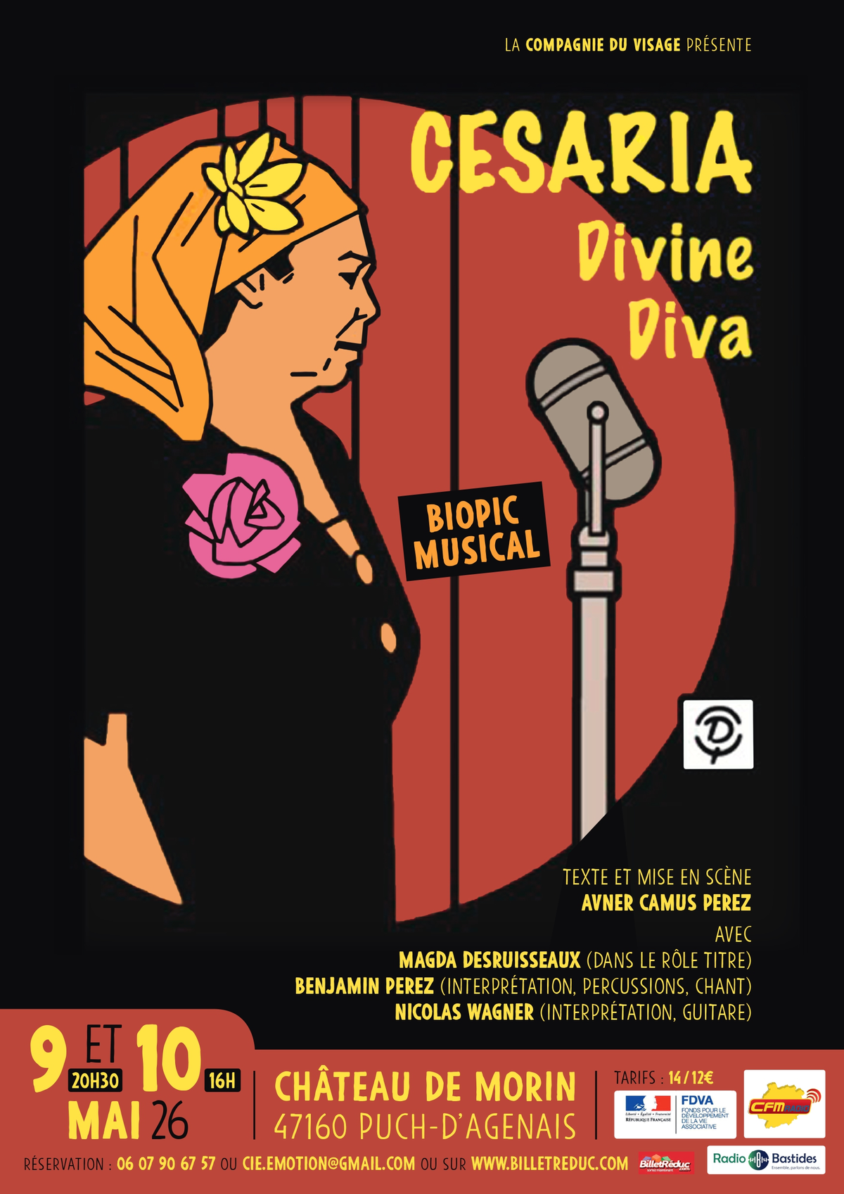 Théâtre au château de Morin Sam 09 mai à 20h30 et dim 10 mai à 16h00