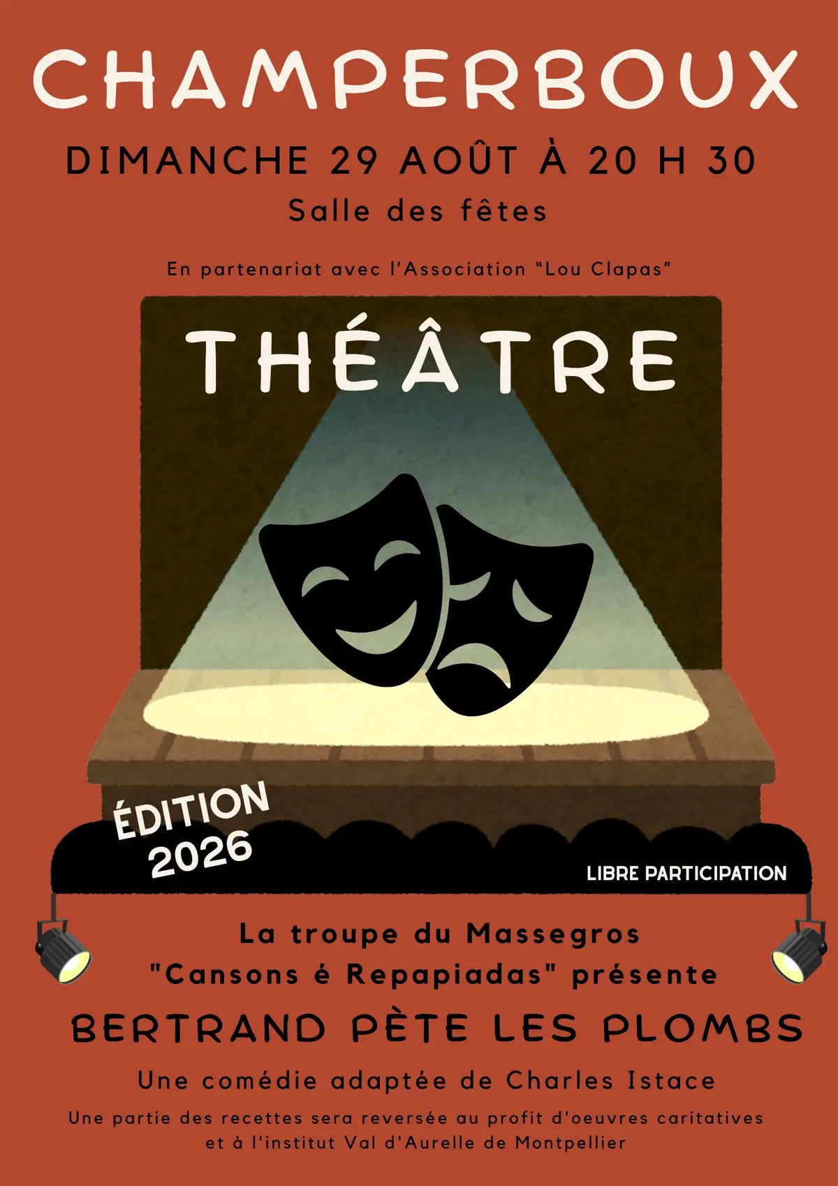 Théâtre : Bertrand Pète Les Plombs