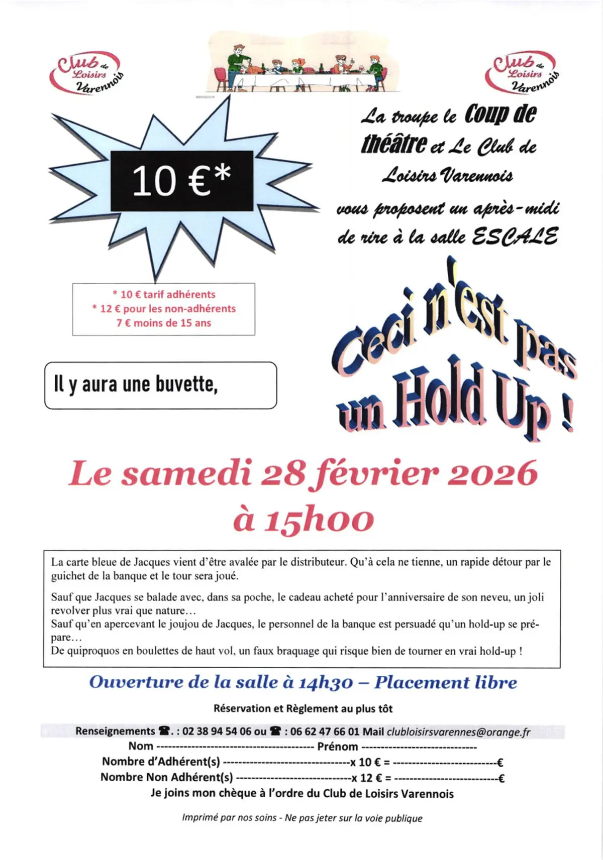 Théâtre Ceci n'est pas un hold up