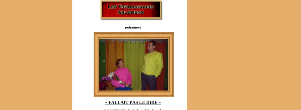 Théâtre - Comédie 'Fallait pas de le dire' à Mas Blanc les Alpilles