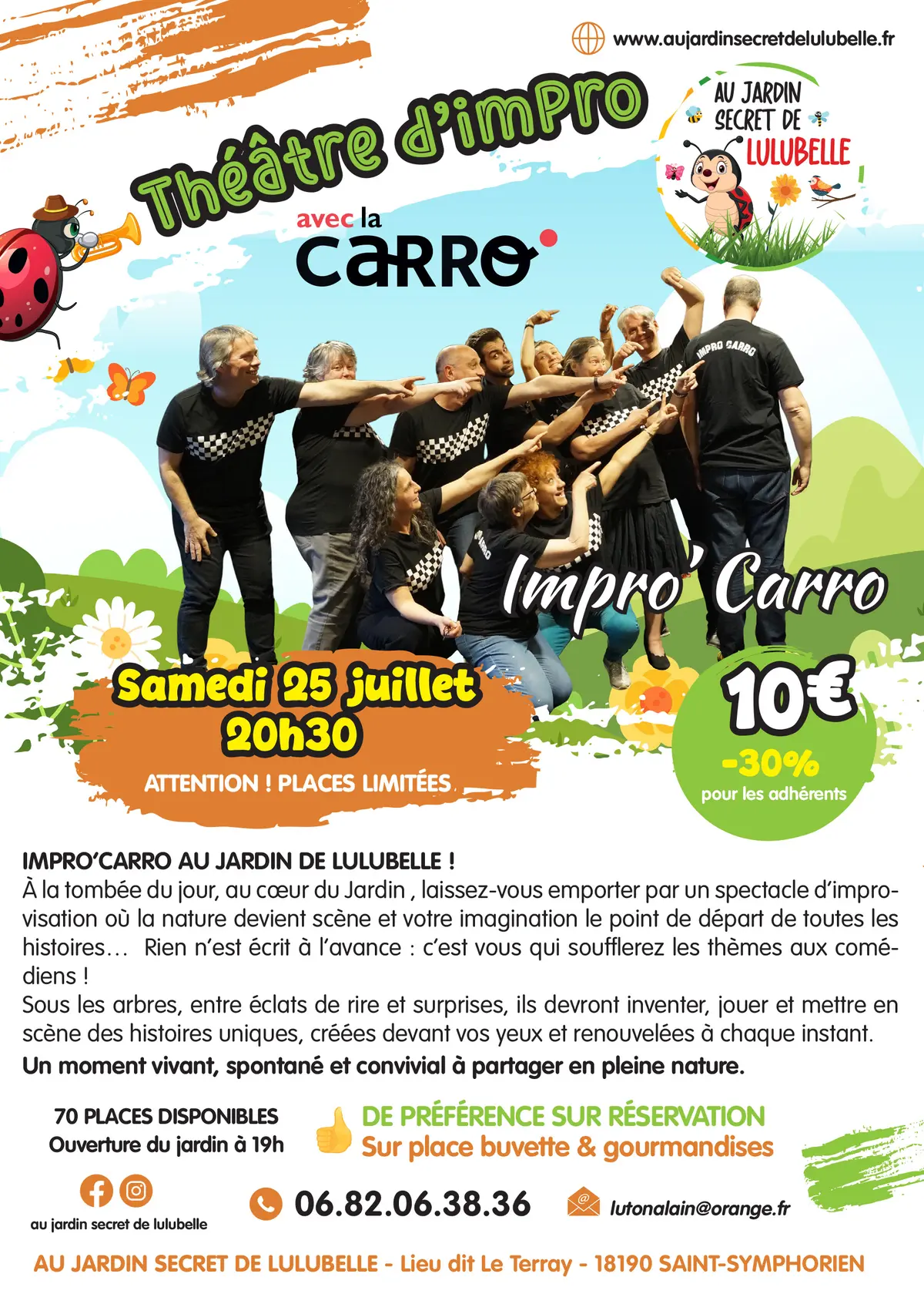Théâtre d'impro avec la Carro