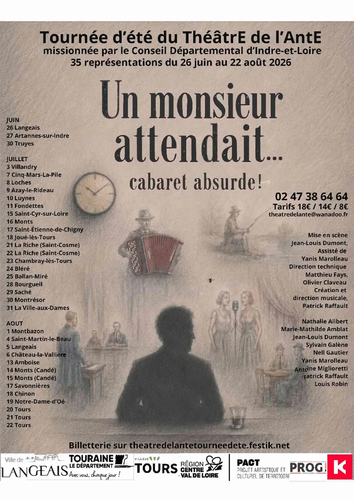 Théâtre de l'Ante Un monsieur attendait .... cabaret absurde !