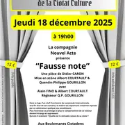 Théâtre de Poche - Fausse Note avec la compagnie Nouvel Acte