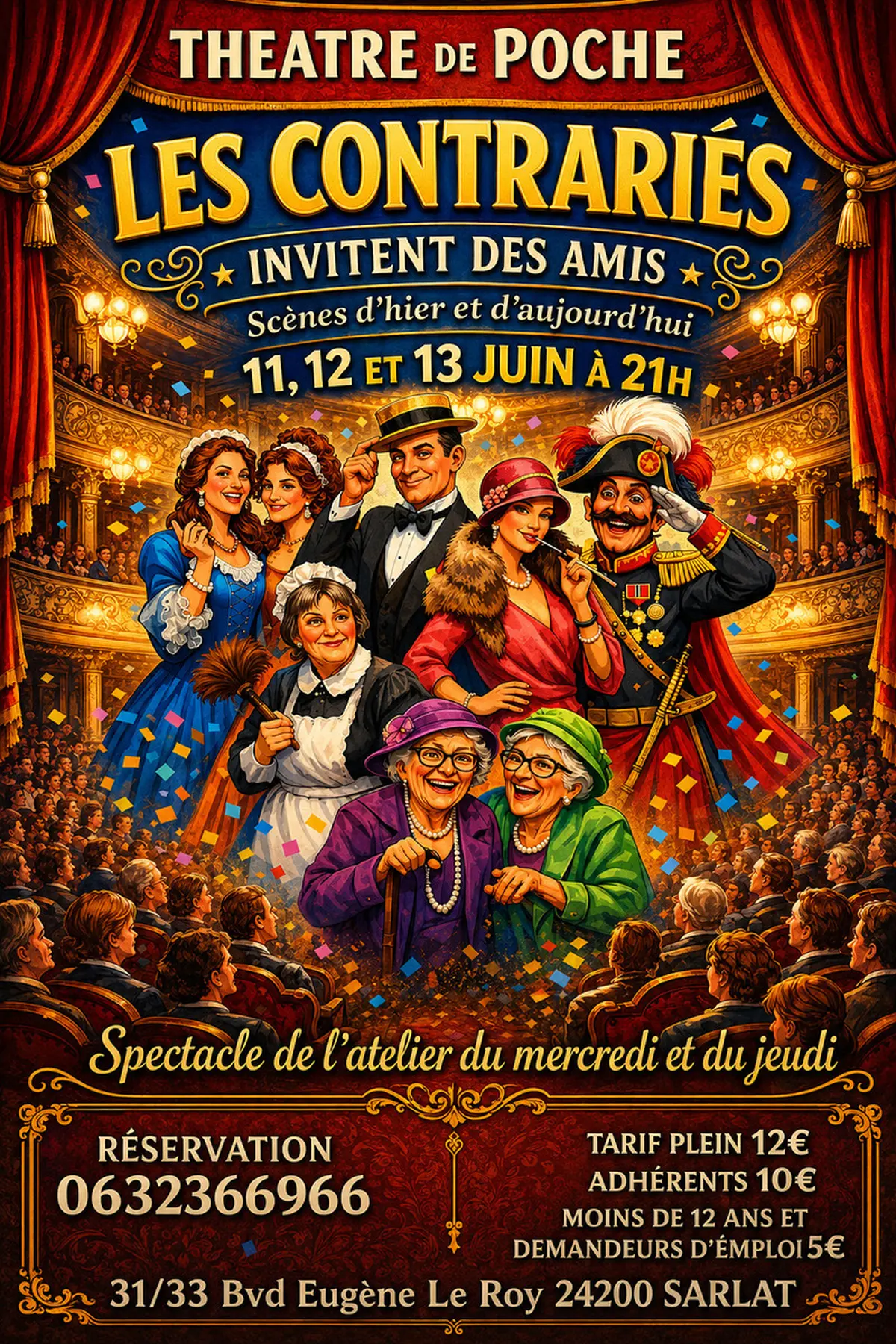 Théâtre de poche : LES CONTRARIÉS
