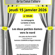 Théâtre de Poche - Les deux petites dames vers le nord avec la compagnie La Boîte à Mots