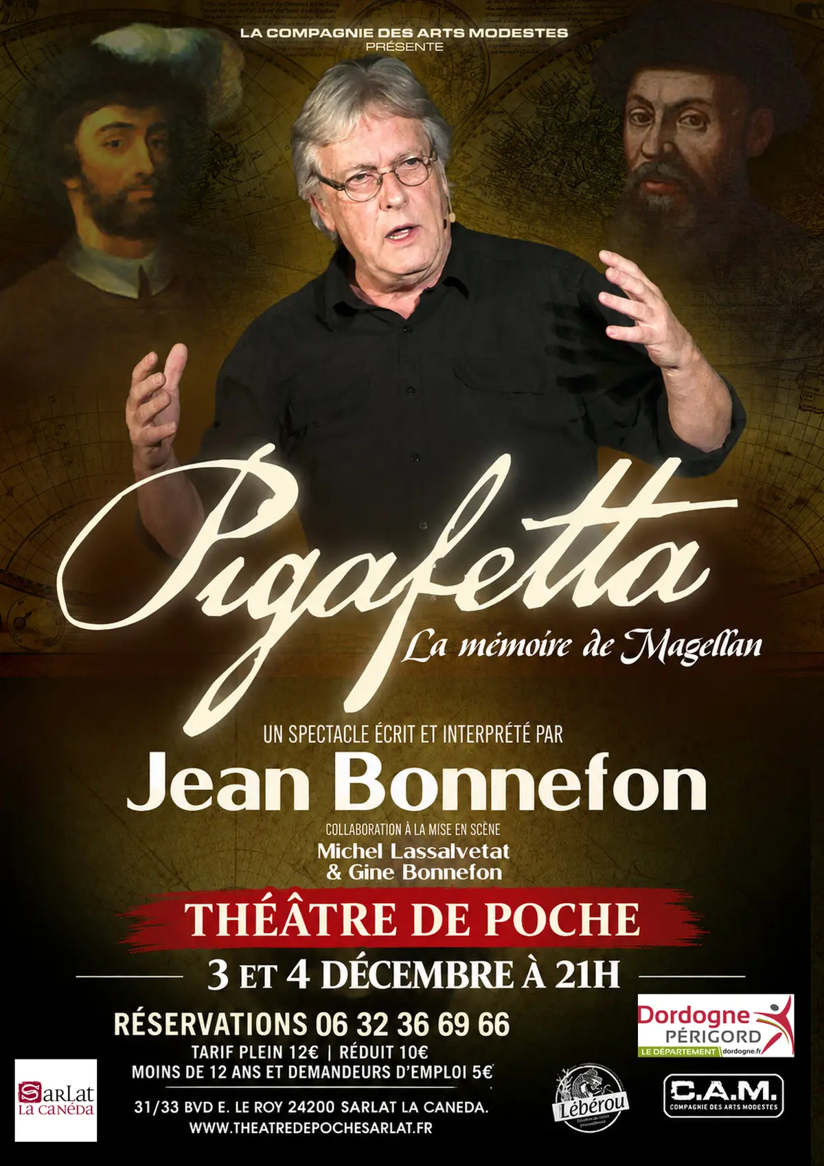 Théâtre de poche : PIGAFETTA - LA MÉMOIRE DE MAGELLAN”