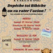 Théâtre - Dépêche-toi Bibiche on va rater l'avion !