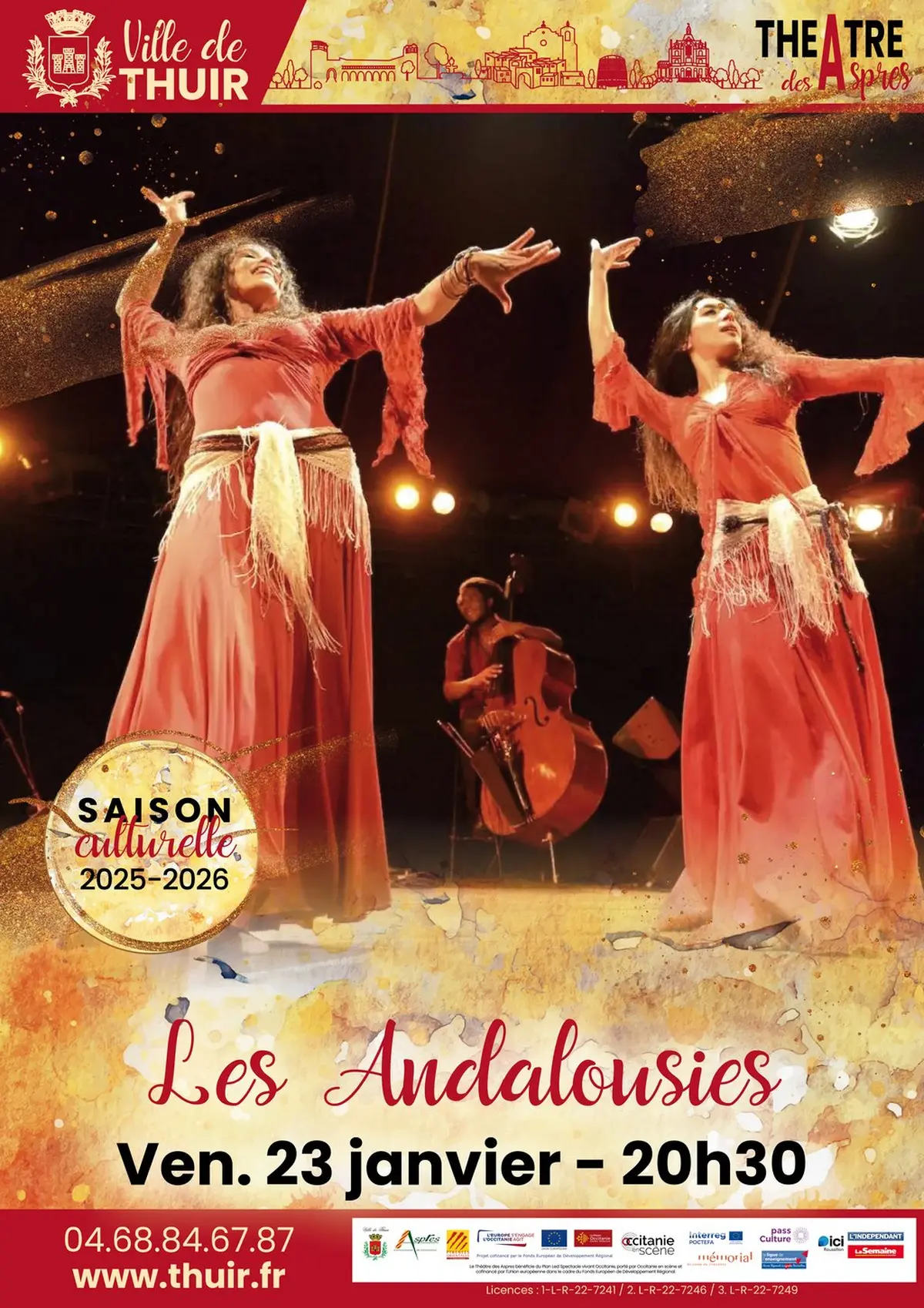 Théâtre Des Aspres -Saison Culturelle 25/26 : Les Andalousies