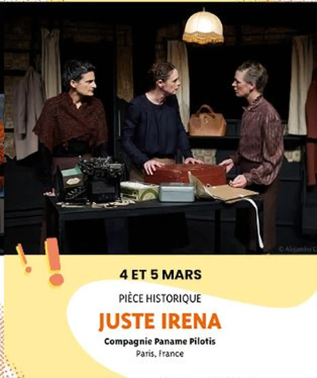 Théâtre Des Aspres -Saison Culturelle 26/27 :juste Irena