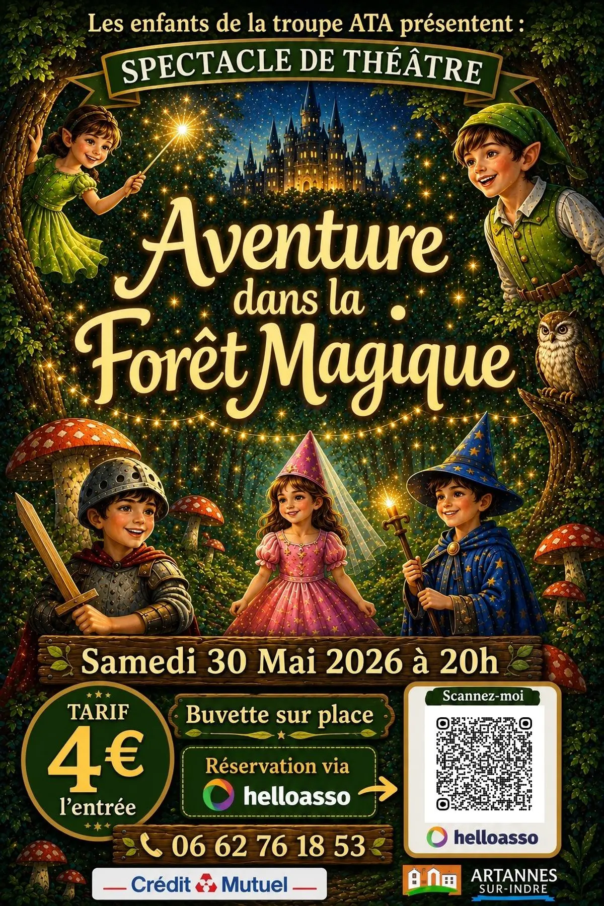 Théatre enfant Aventure dans la Forêt magique