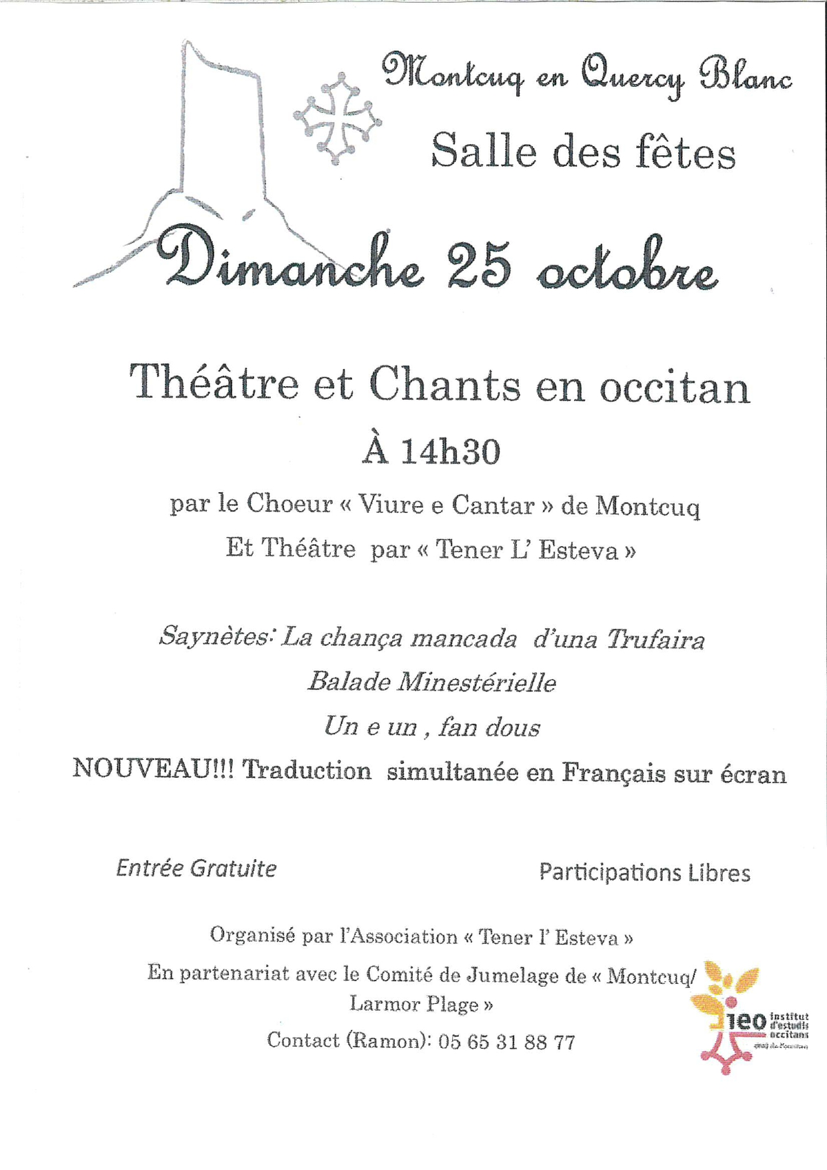 Théâtre et chants en occitan à Montcuq