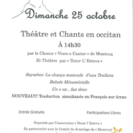 Théâtre et chants en occitan à Montcuq