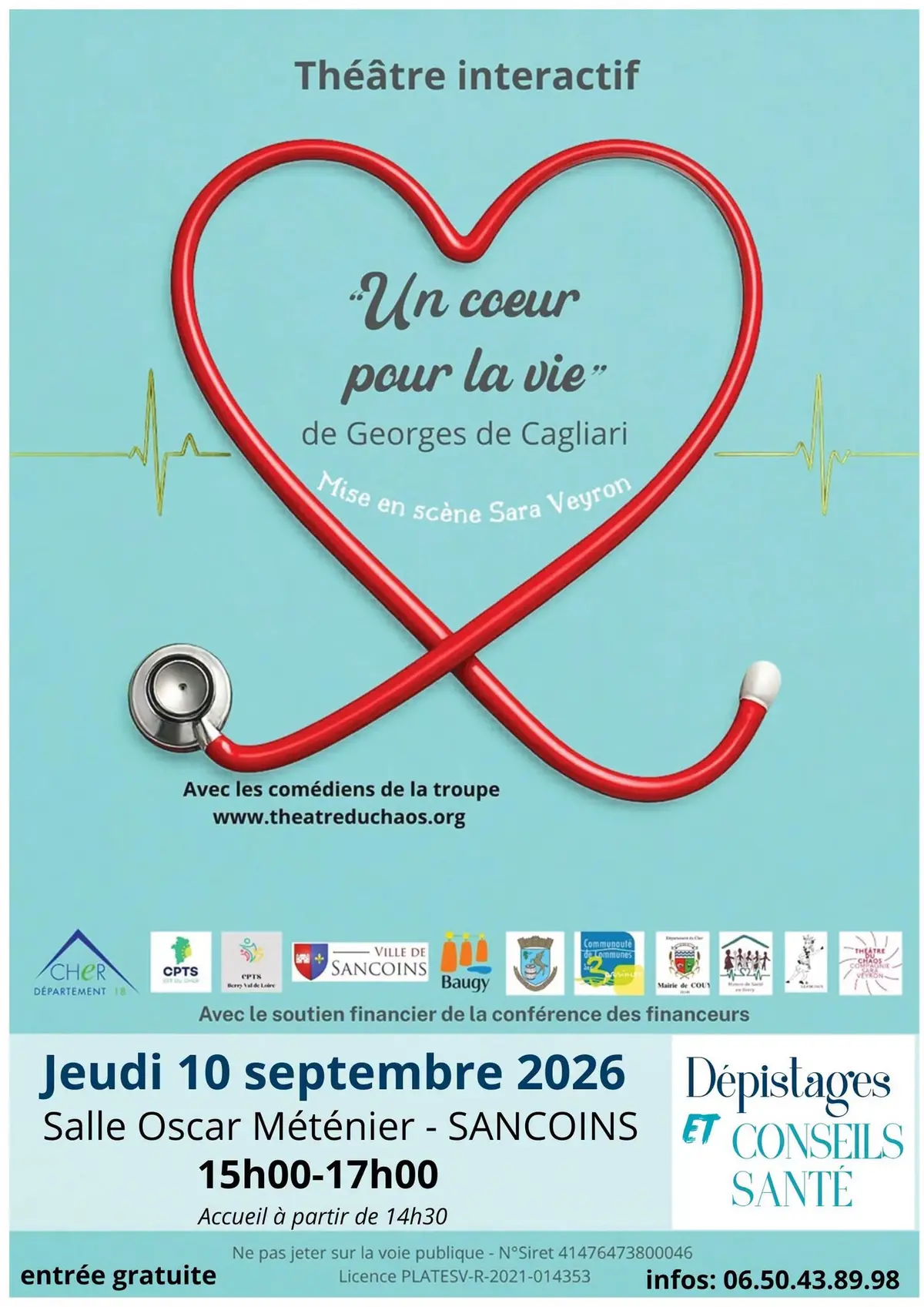Théâtre interactif : Un coeur pour la vie de Georges de Cagliari