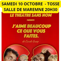 Théâtre J'aime beaucoup ce que vous faites