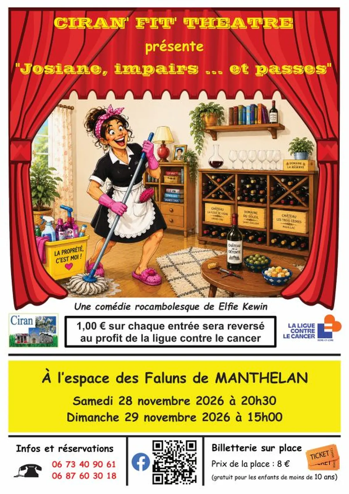 Théâtre : JOSIANE, Impairs.....et passes