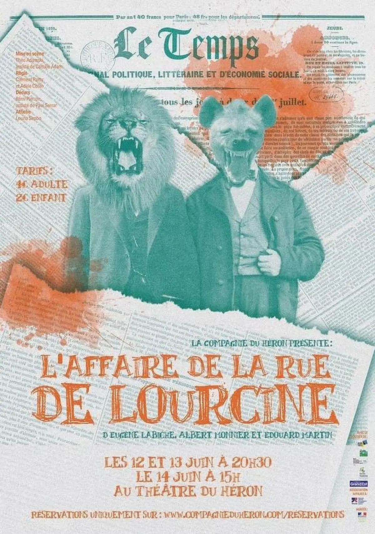 Théâtre - L'affaire de la rue de Lourcine - Compagnie du Héron
