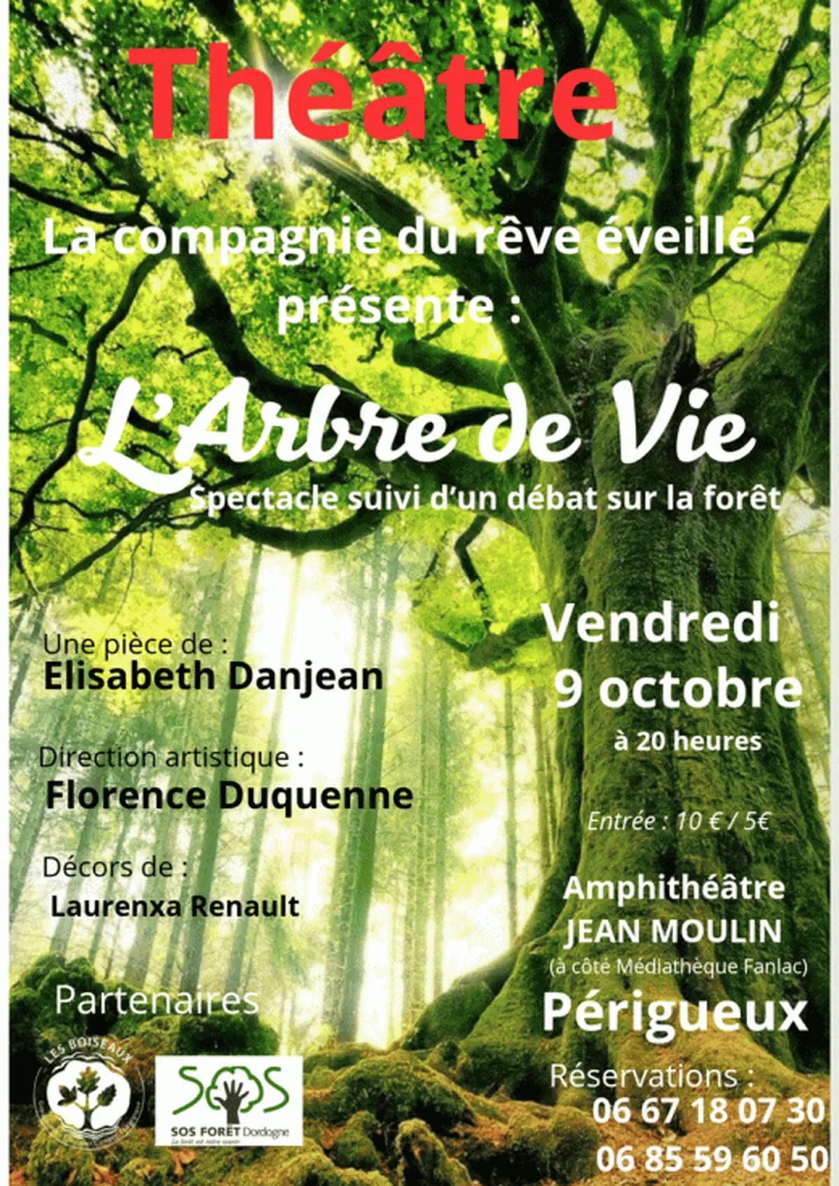Théâtre l'Arbre de Vie suivi d'un débat sur nos forêts