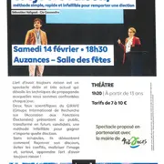 THEATRE : L'art d'avoir toujours raison, méthode simple ,rapide et infaillible pour remporter une élection