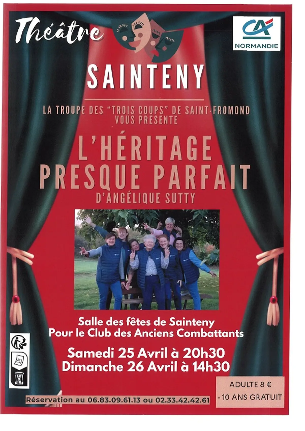 Théâtre L'héritage presque parfait d'Angélique Sutty