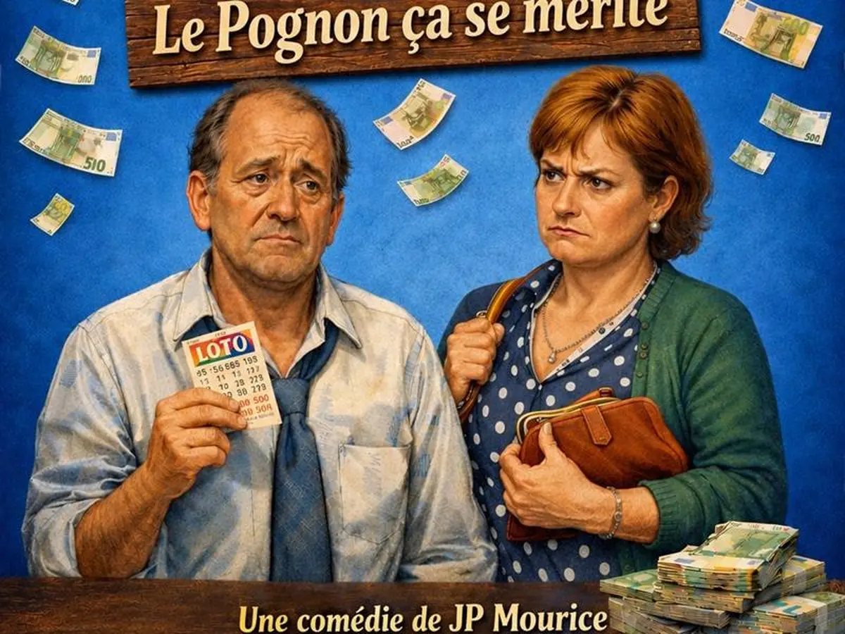 Théâtre L'homme qui en bavait trop ou Le Pognon, ça se mérite