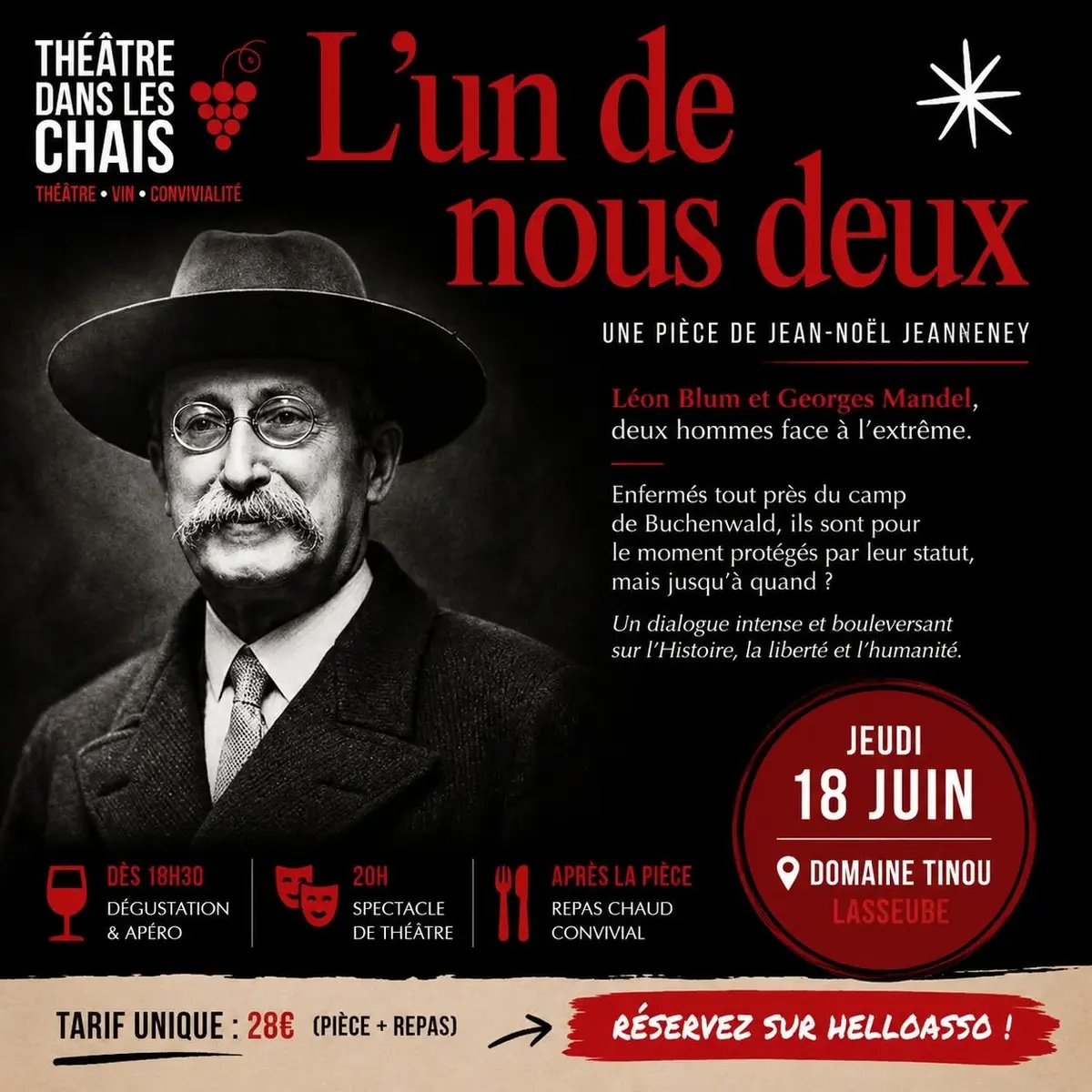 Théâtre  L'un de nous deux