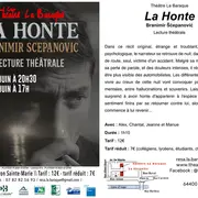 Théâtre La Baraque : La honte