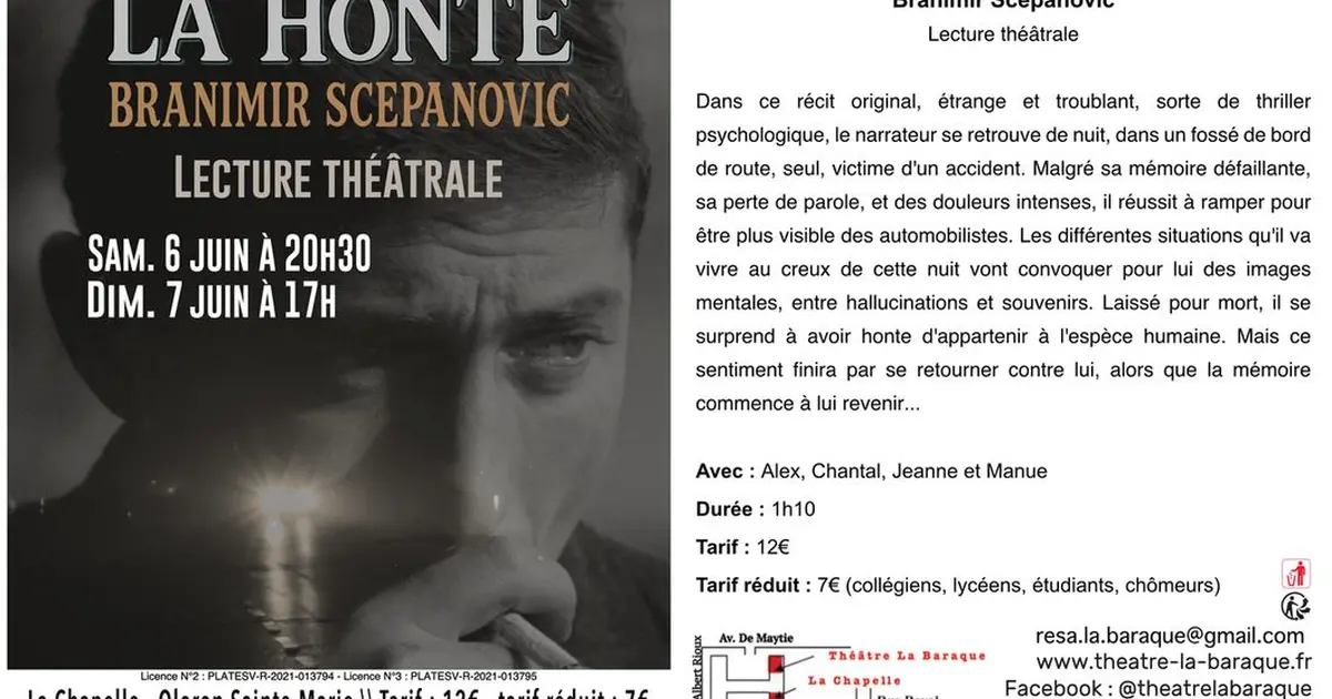 Théâtre La Baraque : La honte