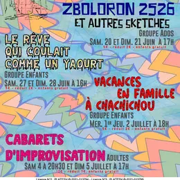 Théâtre: La Baraque Vacances en famille à Chachichou