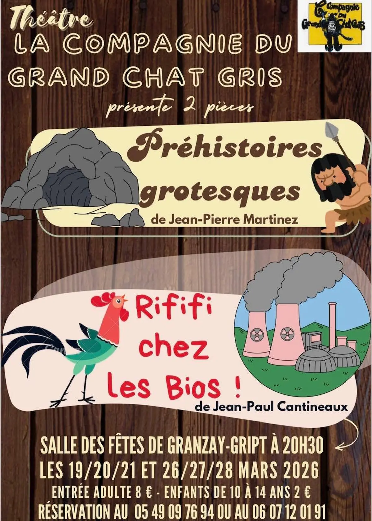 Théâtre La Compagnie du Grand Chat Gris à Granzay-Gript