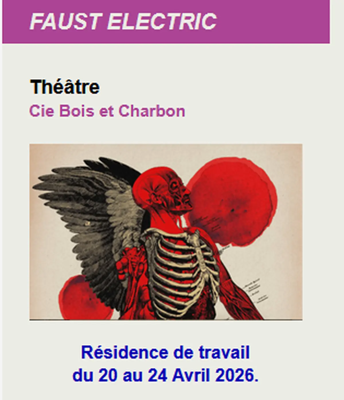 Théâtre le Paradis : Faust eletric