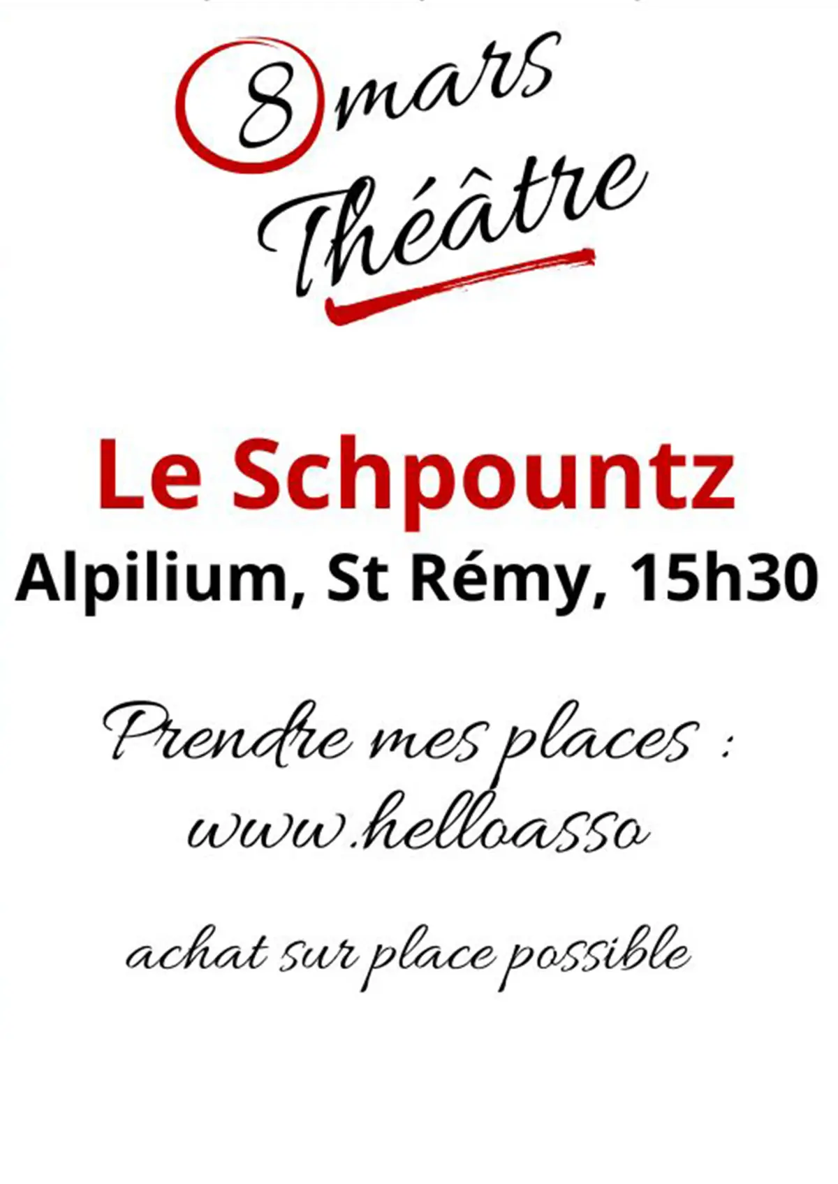 Théâtre : Le Schpountz à l'Alpilium