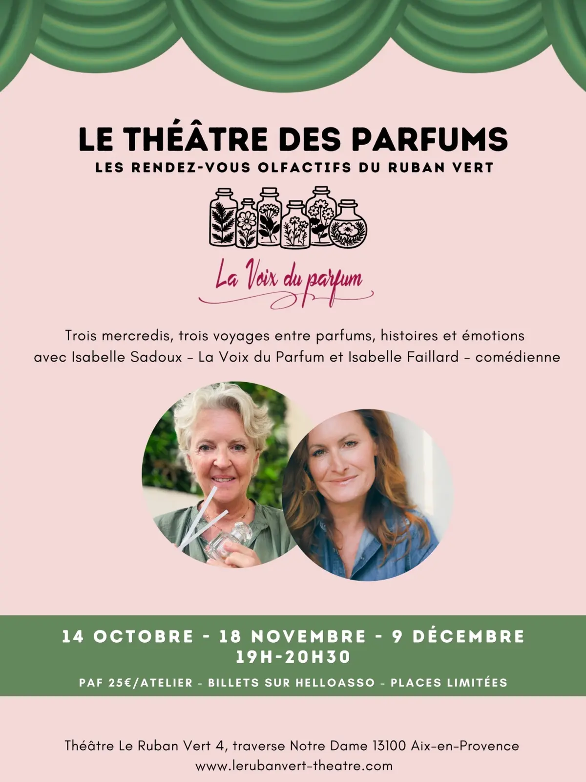 Théâtre - Le théâtre des parfums : Rendez-vous olfactif au Ruban Vert