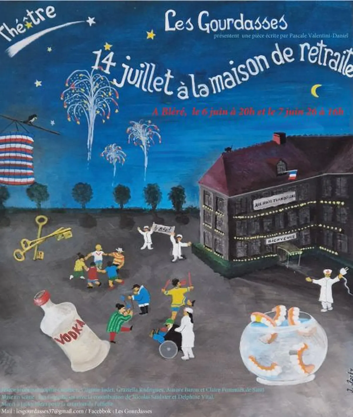 Théâtre : Les Gourdasses 14 juillet à la maison de retraite