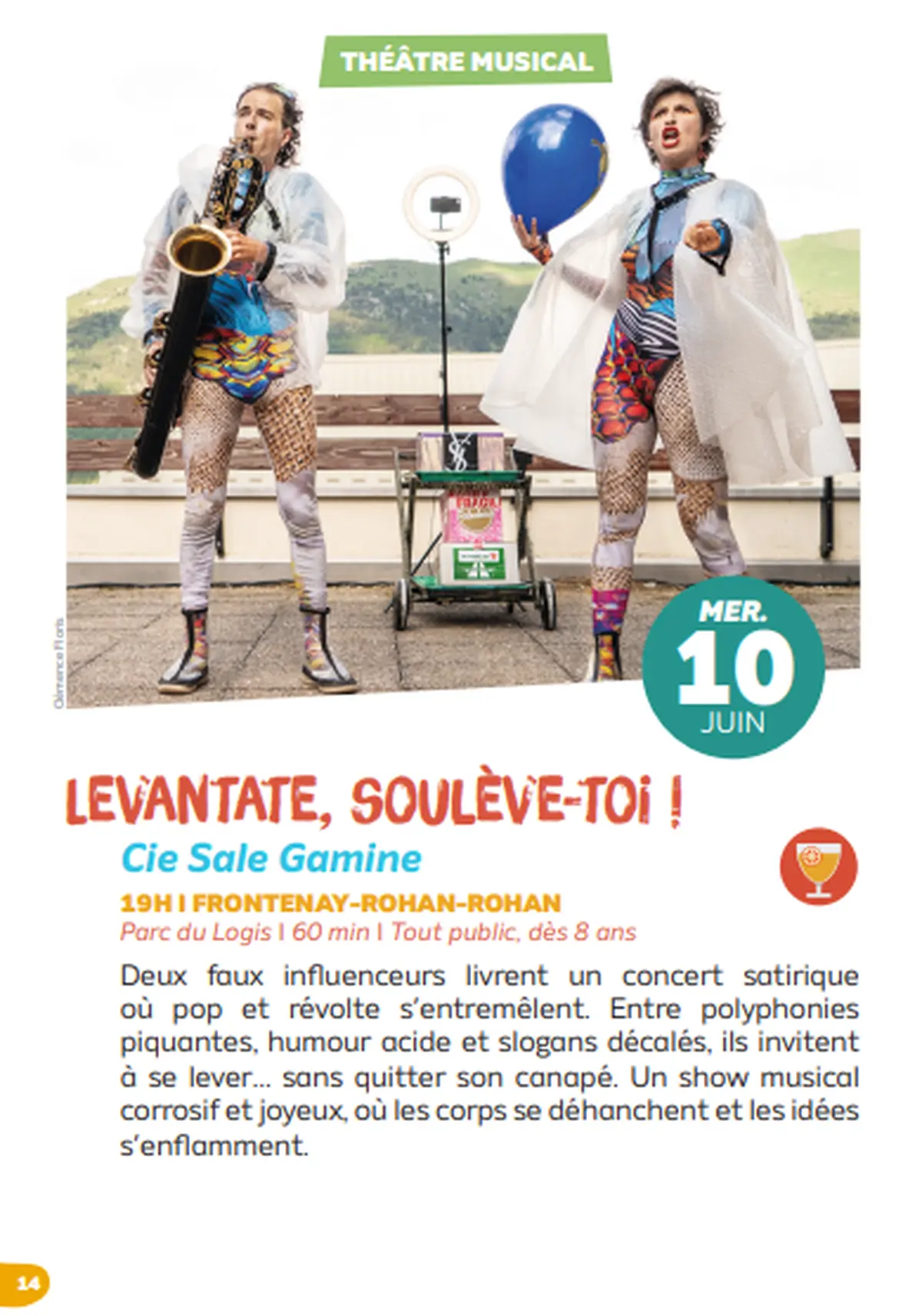 Théâtre musicale - 5e saison à Frontenay-Rohan-Rohan