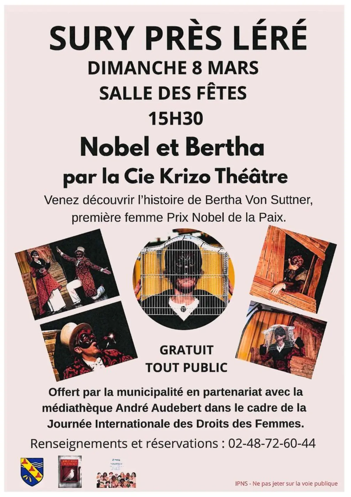 Théâtre : Nobel et Bertha