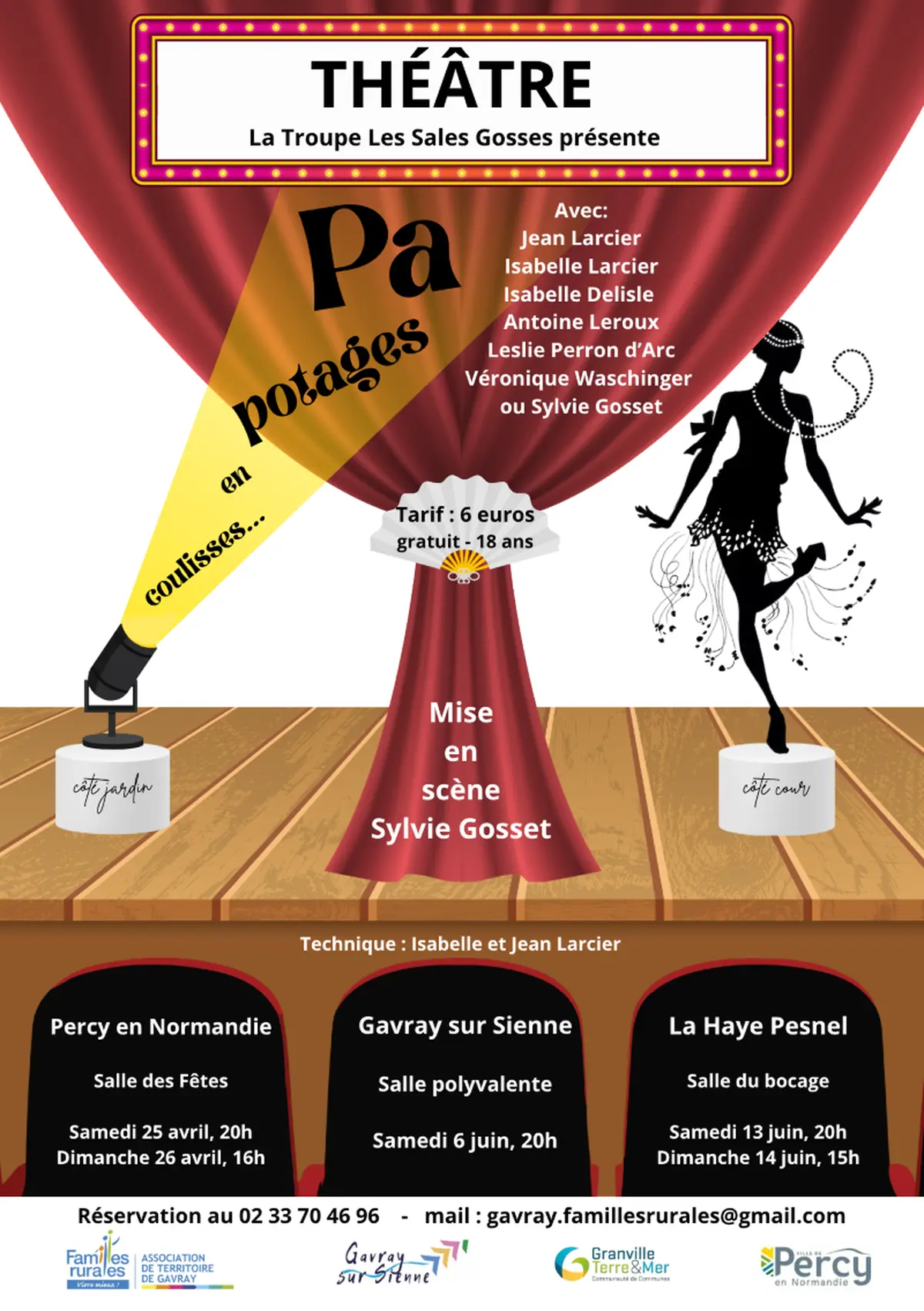 Théâtre - Papotages en coulisses