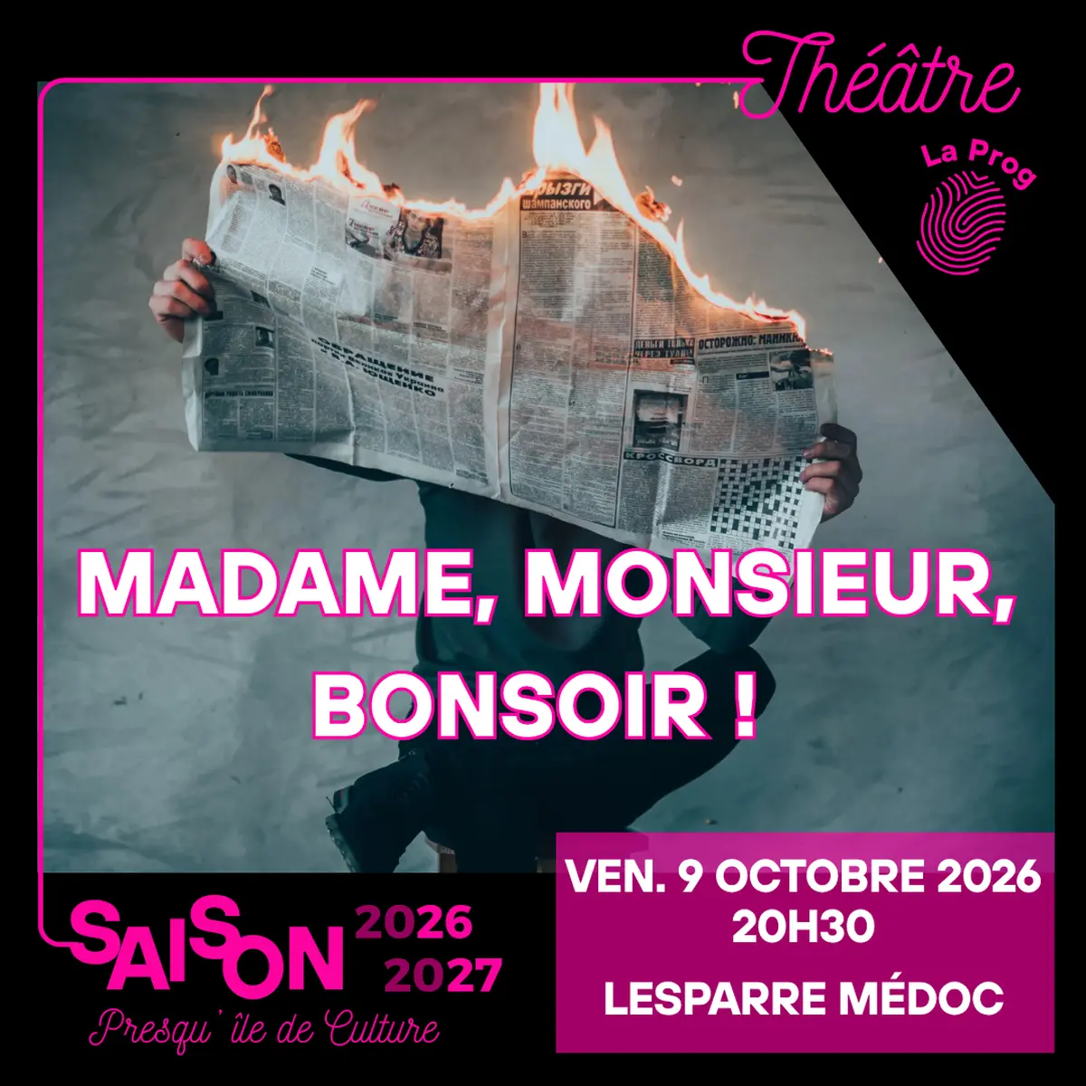 Théâtre (payant) : Madame, Monsieur Bonsoir ! - AIAA CIE