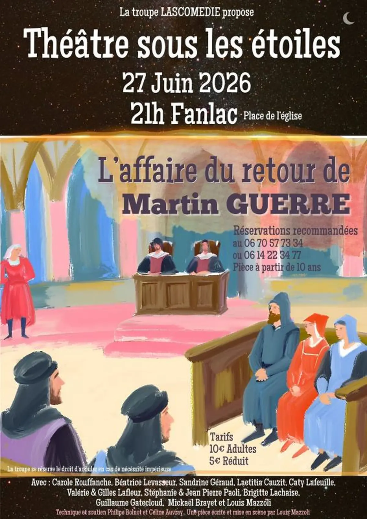 Théâtre sous les étoiles - L'affaire du retour de Martin Guerre